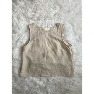 Anthropologie Impeccable Pig Crop Tank Top Open L